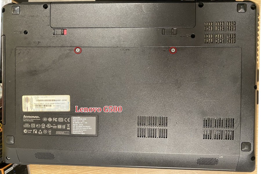 Lenovo G580 20150 手提電腦底部