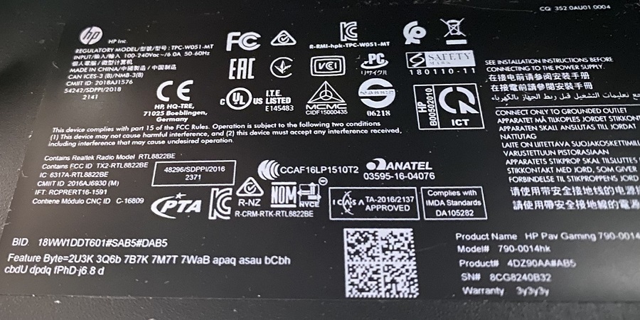 SMART Hard Disk Error, Hard Disk 5 (30B)