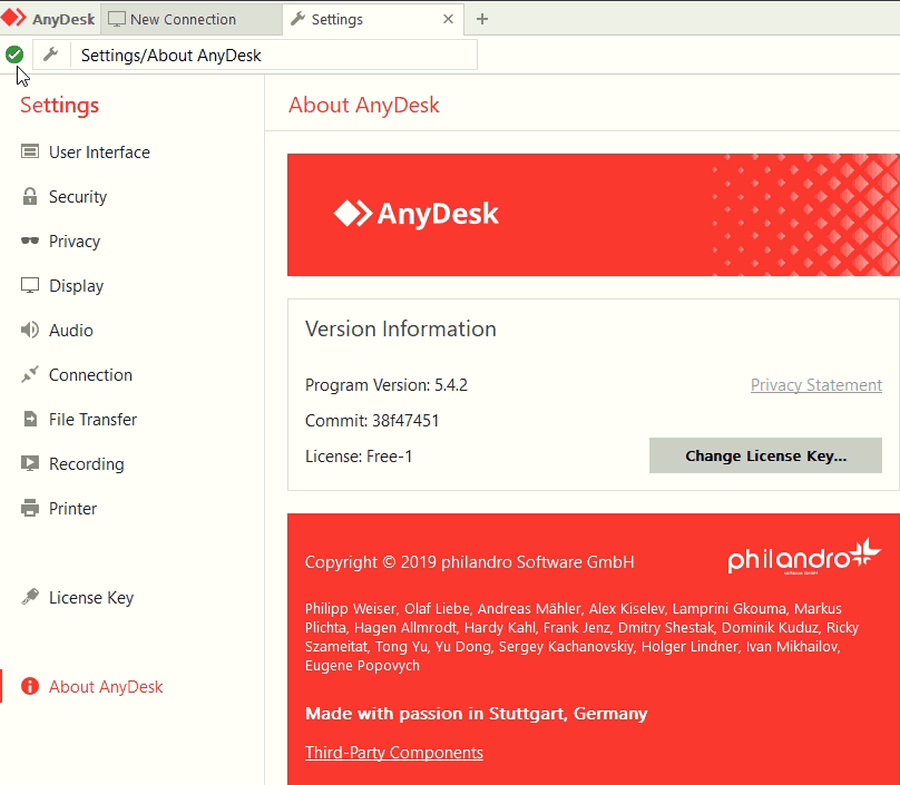 Anydesk 5.4.2