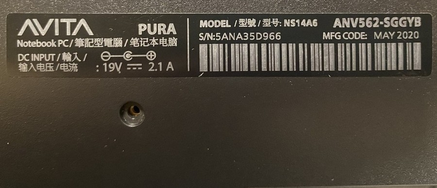 AVITA NS14A6型號