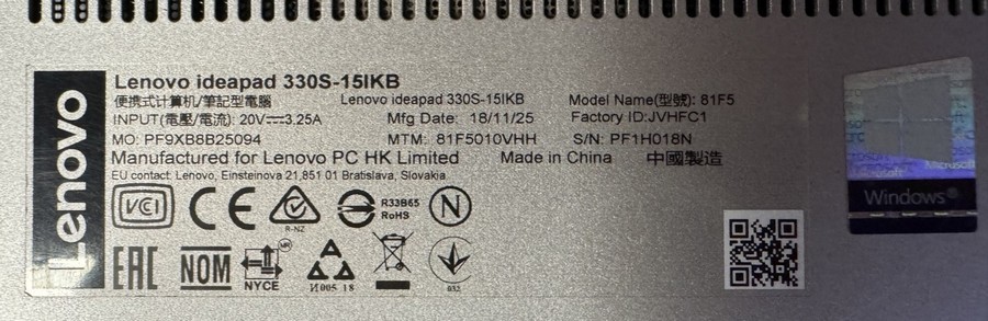 Lenovo ideapad 330S-151KB